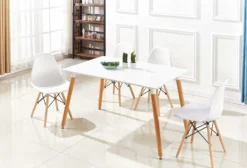 Chaises moulées (bte de 2) - blanc