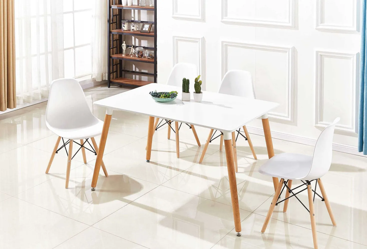 Chaises moulées (bte de 2) - blanc