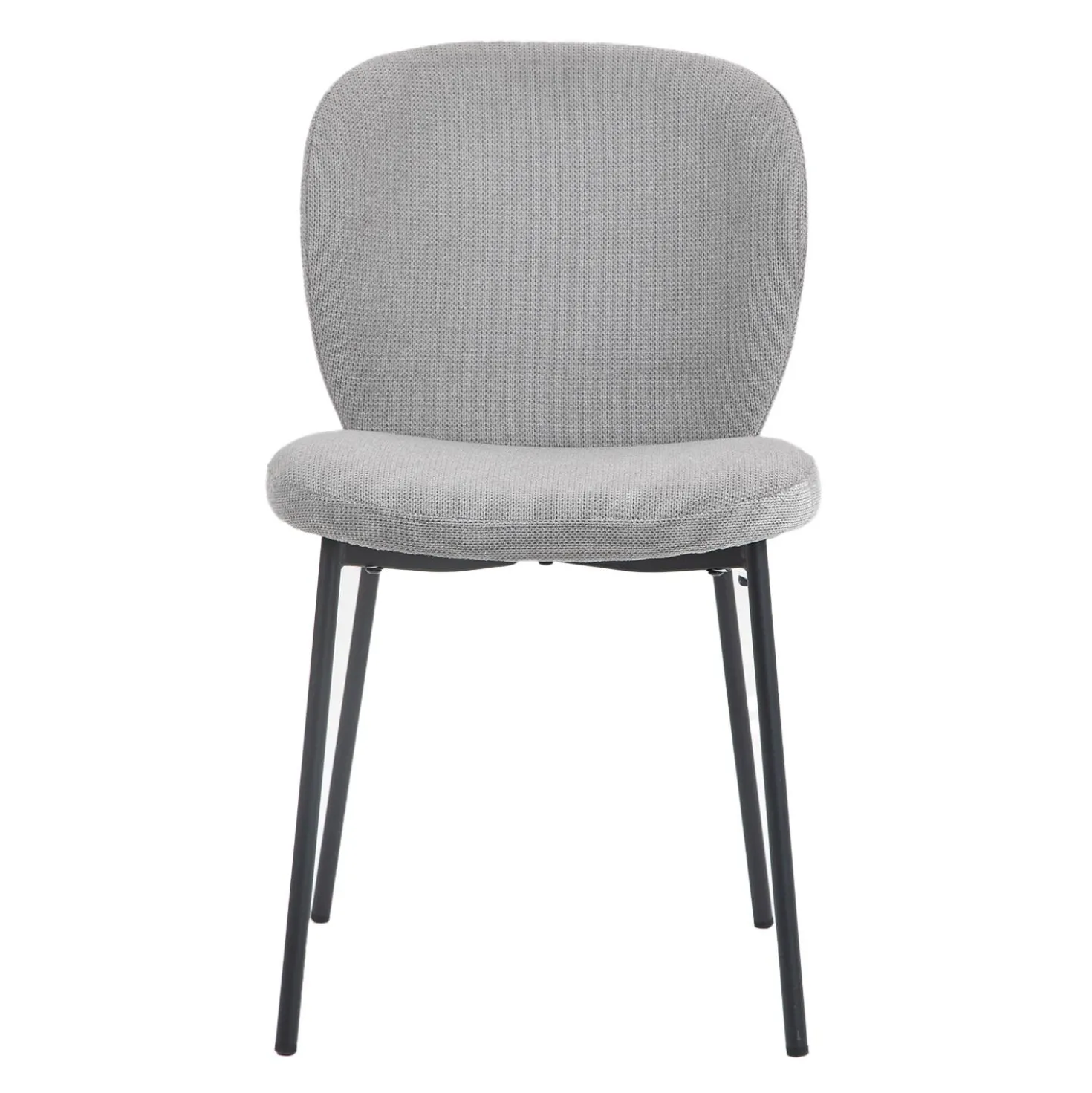 Chaises rembourrées (bte de 2) - gris
