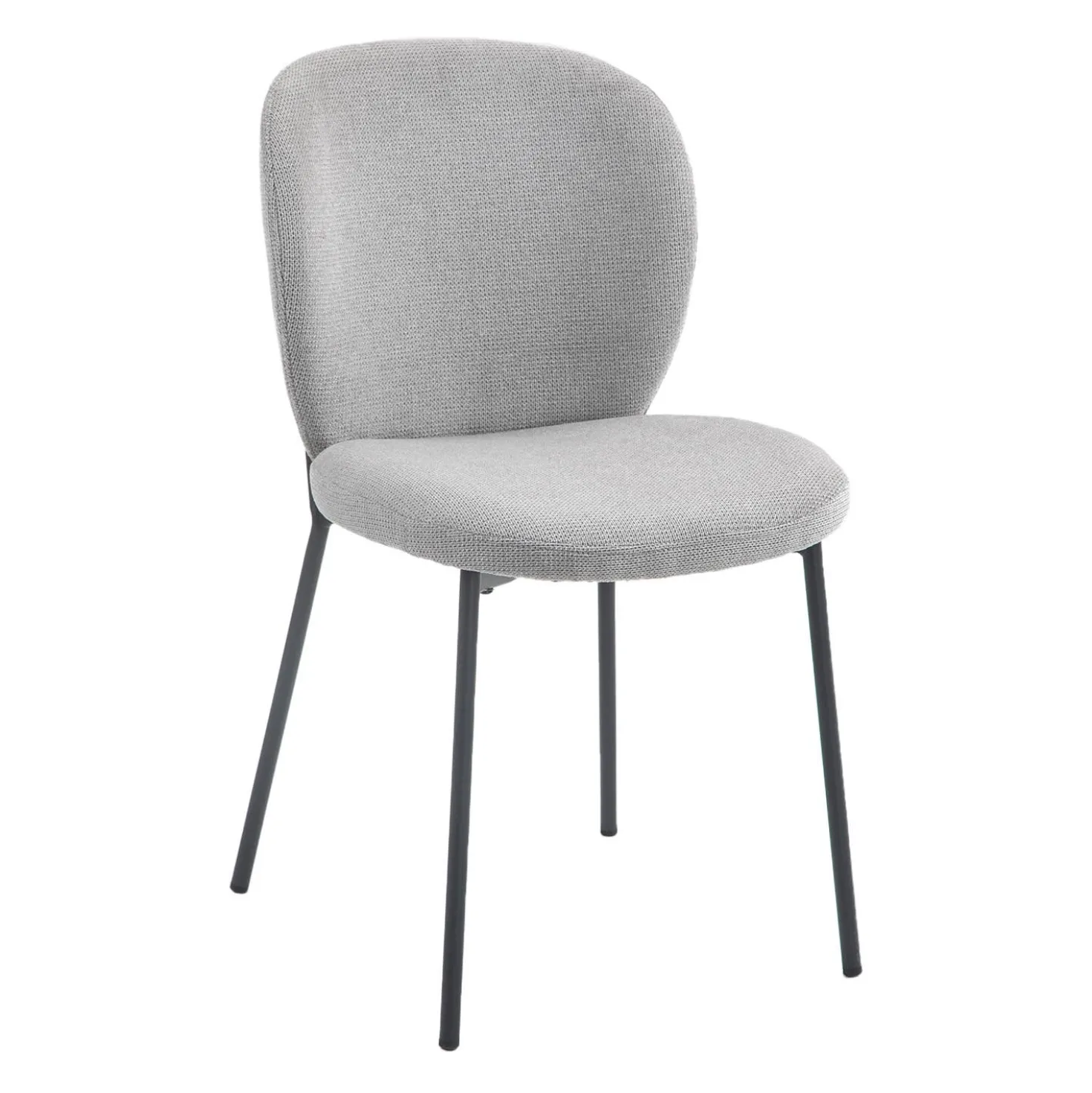 Chaises rembourrées (bte de 2) - gris