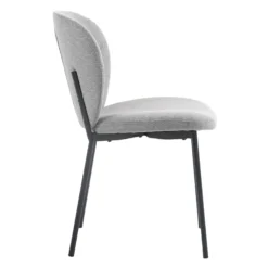 Chaises rembourrées (bte de 2) - gris