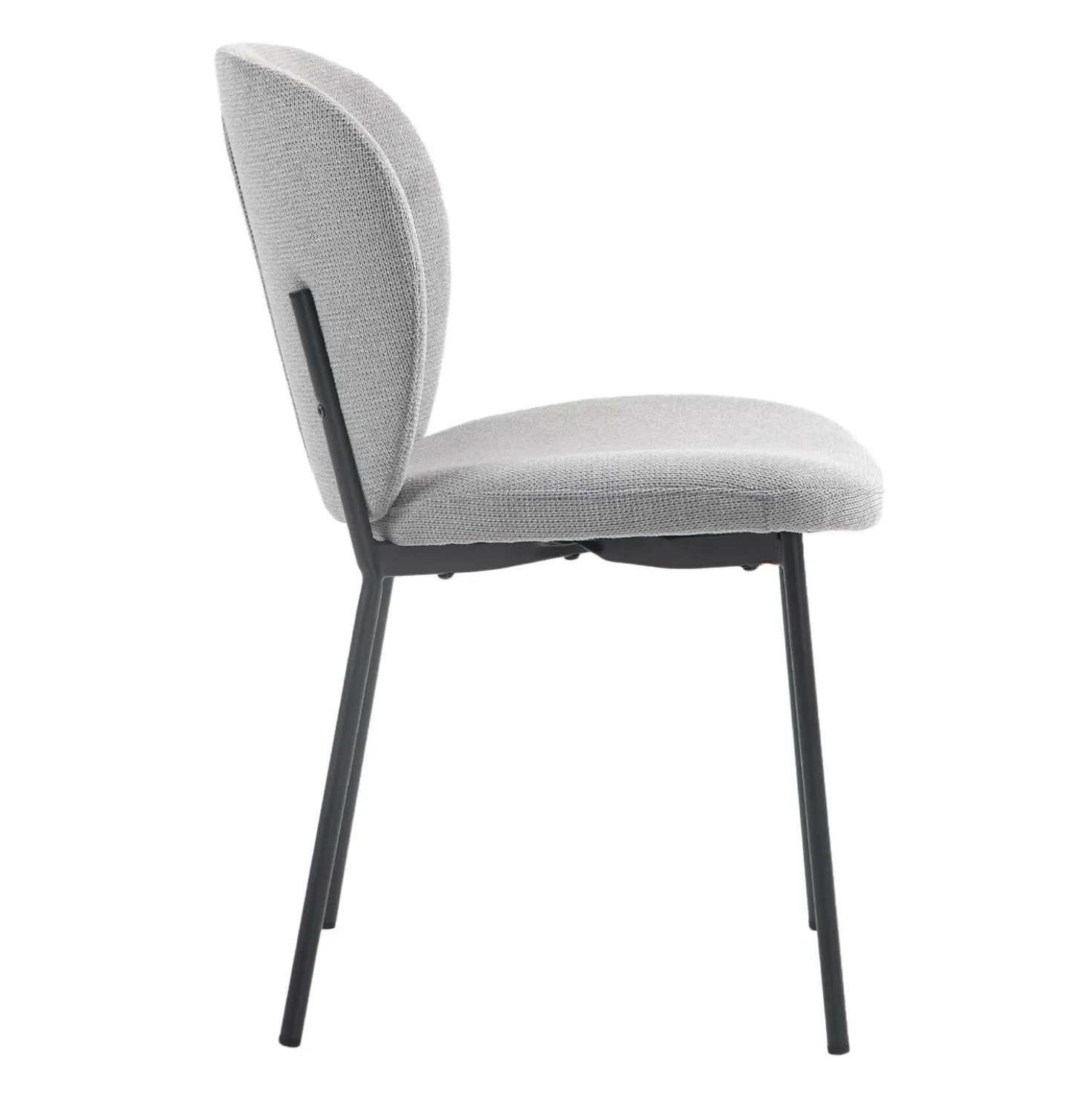 Chaises rembourrées (bte de 2) - gris