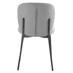 Chaises rembourrées (bte de 2) - gris