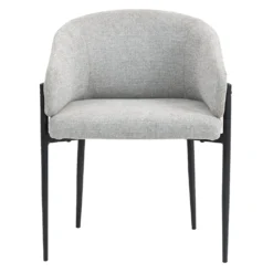 Chaises rembourrées (bte de 2) - gris