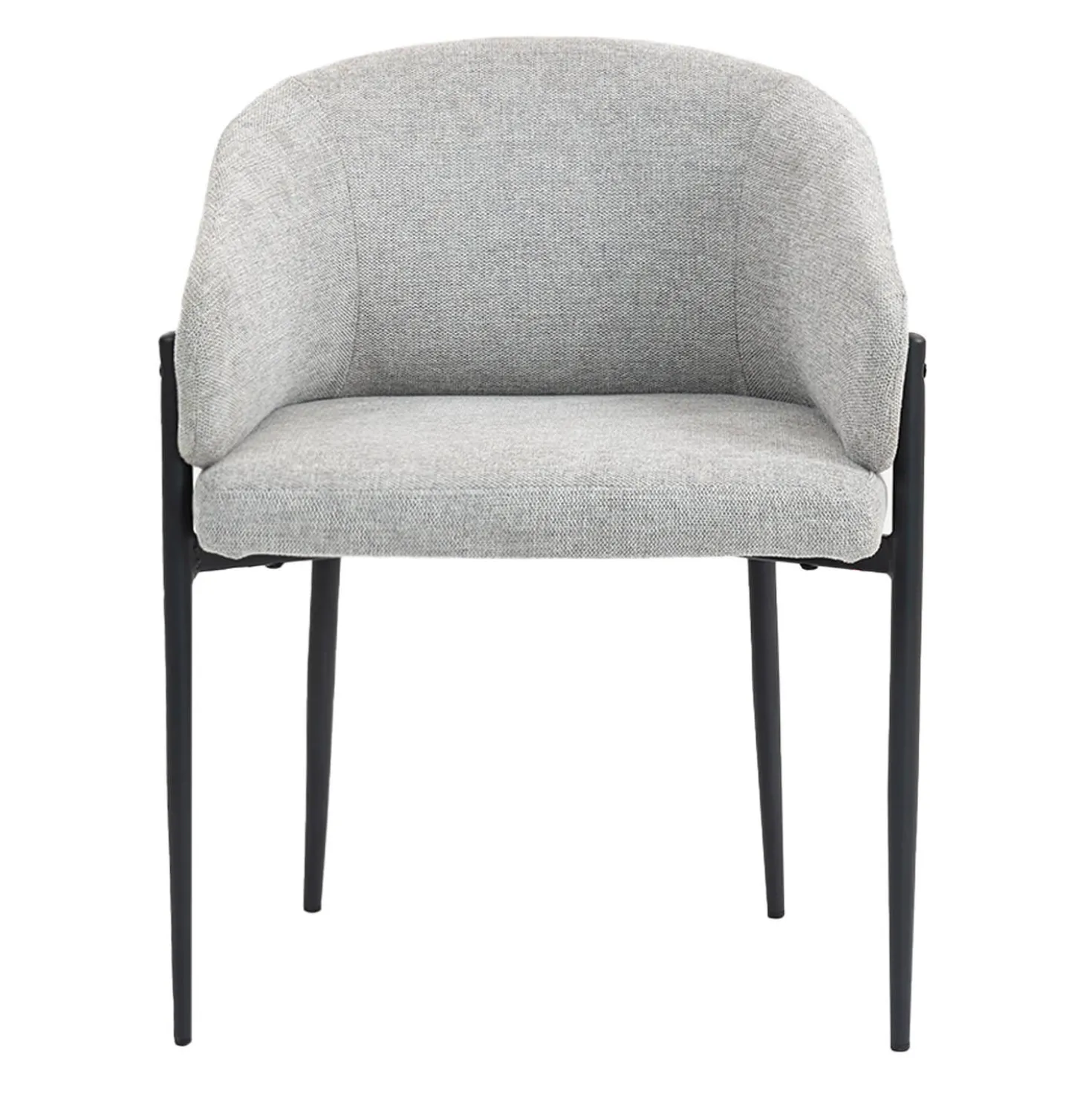 Chaises rembourrées (bte de 2) - gris