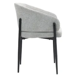 Chaises rembourrées (bte de 2) - gris