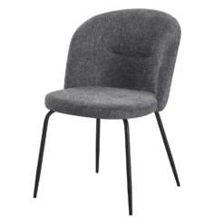 Chaises rembourrées (bte de 2) - gris