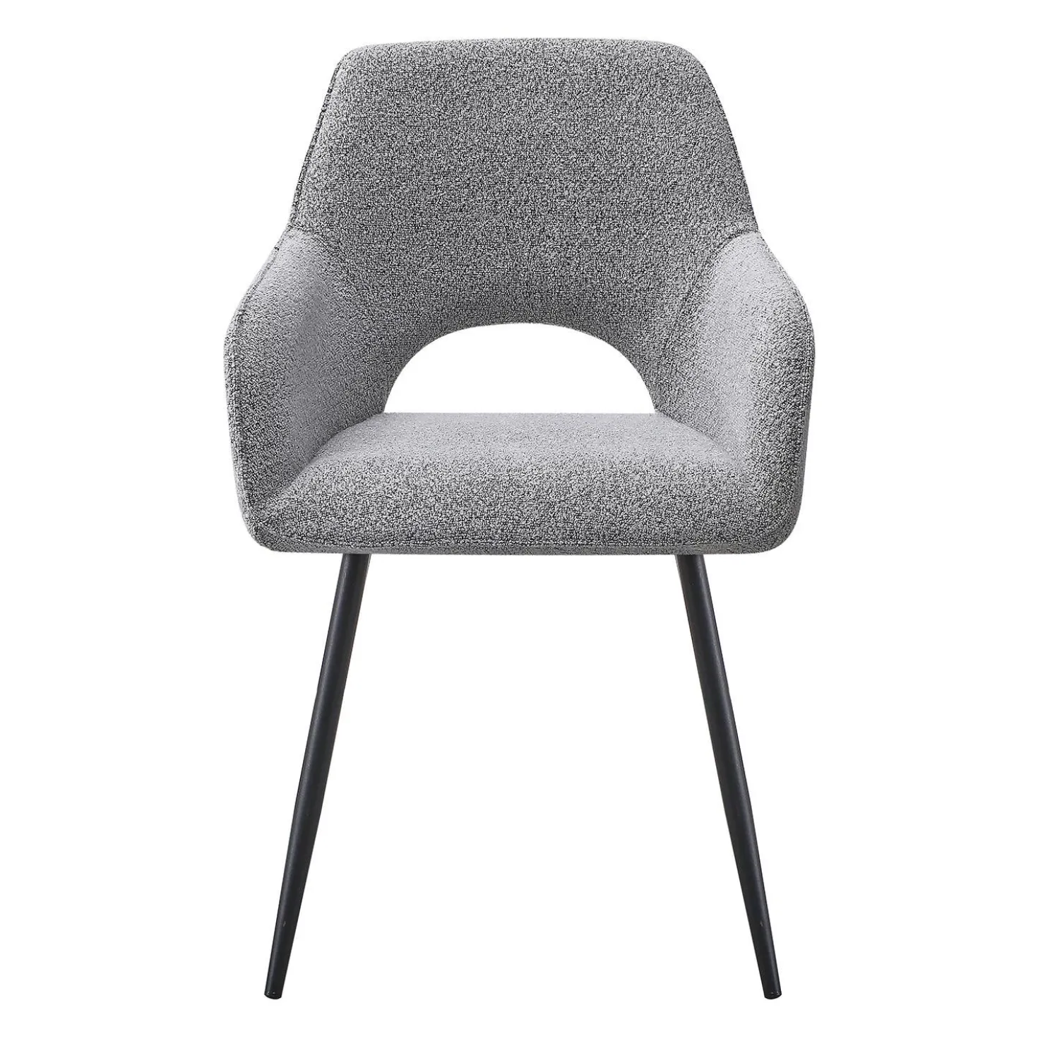 Chaises rembourrées (bte de 2) - gris
