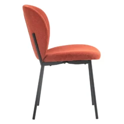 Chaises rembourrées (bte de 2) - rouge brique