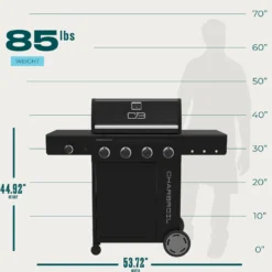 Charbroil Barbecue au gaz propane avec 4 brûleurs - 41 000 BTU