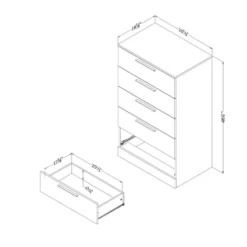 Commode de rangement 5 tiroirs - South Shore