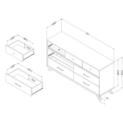 Commode de rangement 7 tiroirs - South Shore