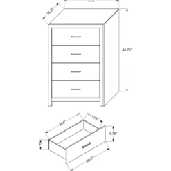 Commode 4 tiroirs