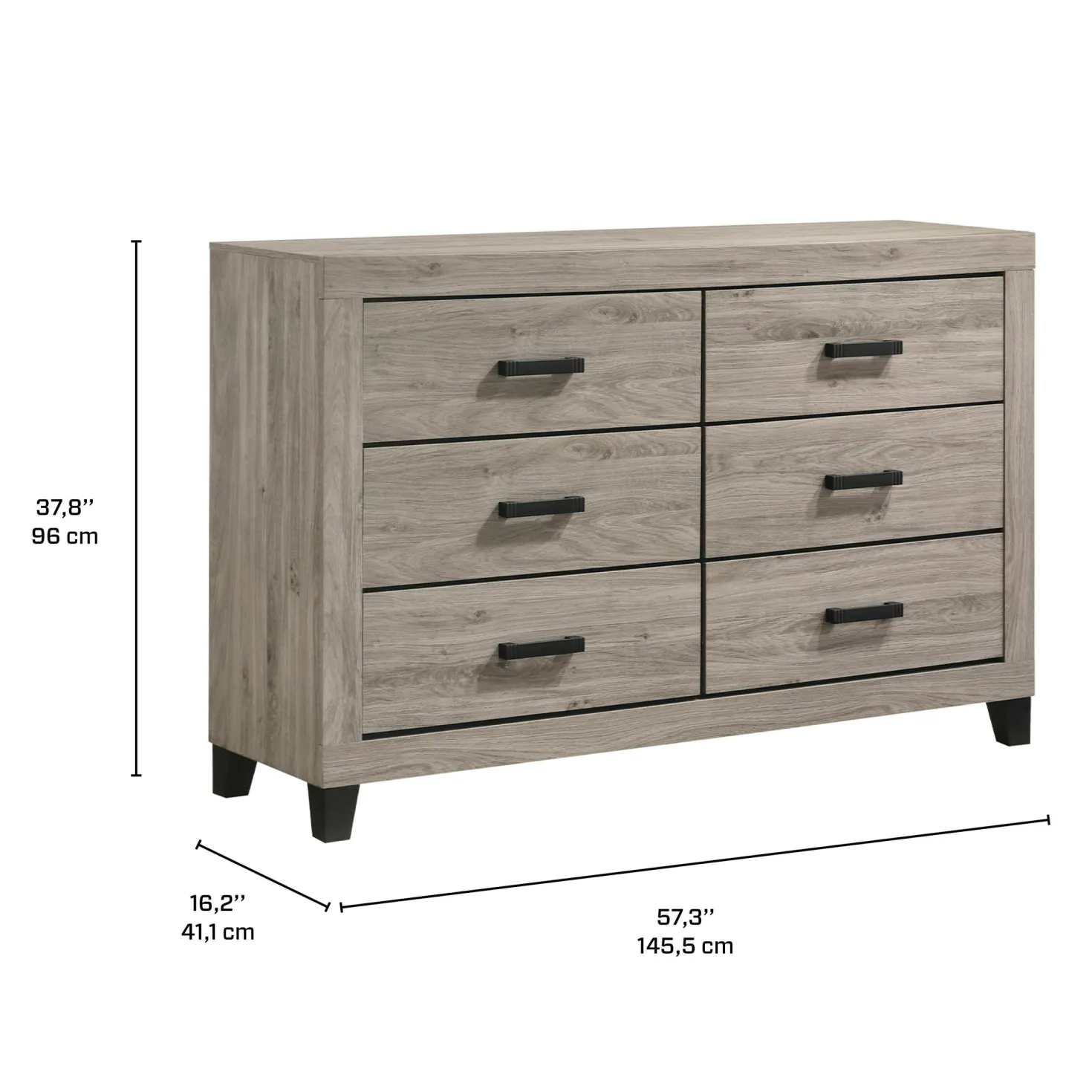 Commode à 6 tiroirs