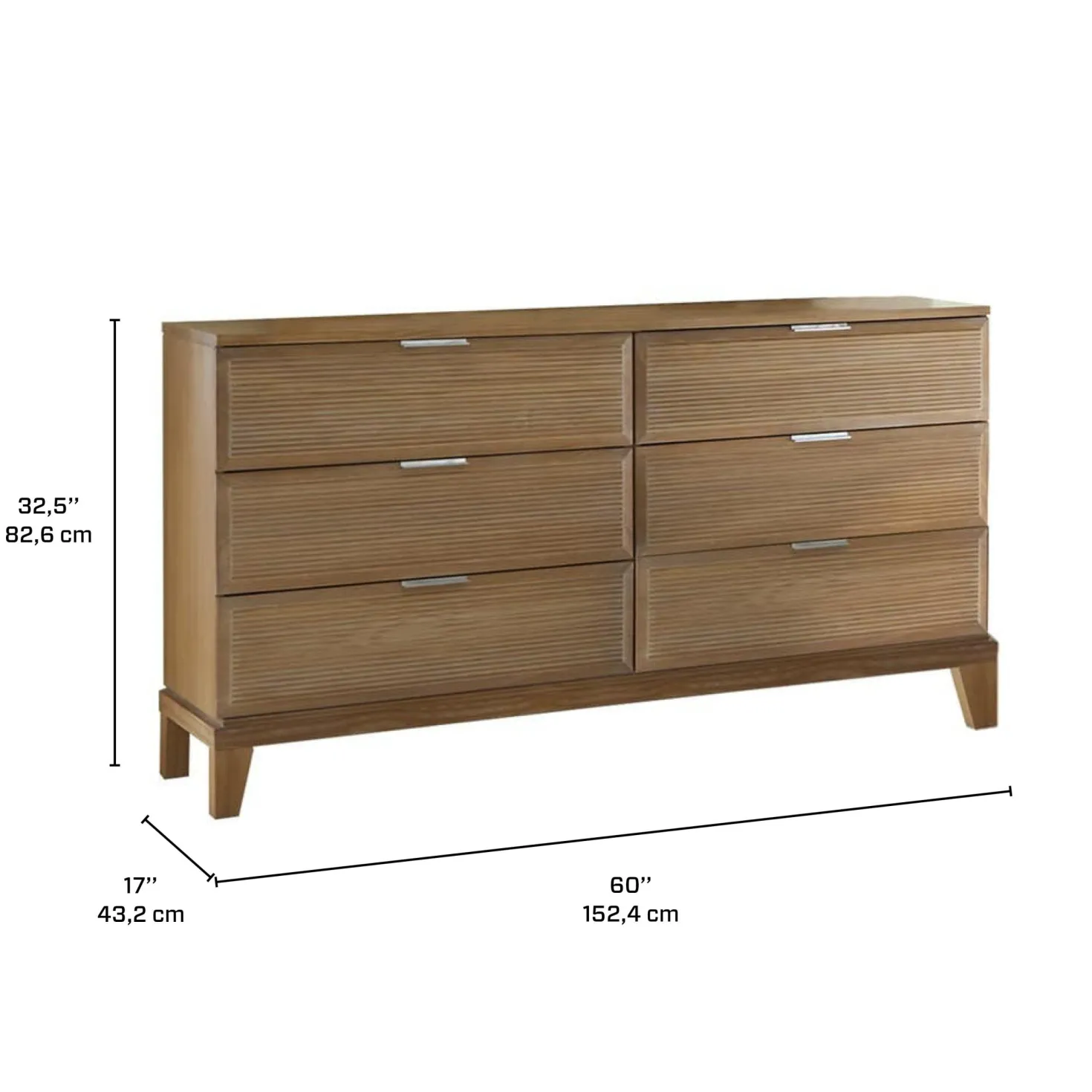 Commode à 6 tiroirs
