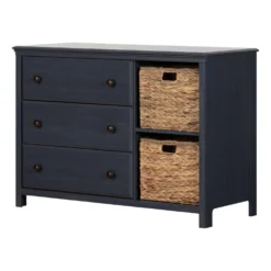 Commode 3 tiroirs avec paniers - South Shore