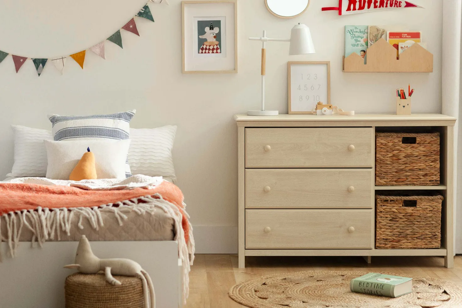 Commode 3 tiroirs avec paniers - South Shore