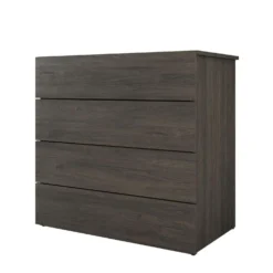 Commode 4 tiroirs, gris écorce