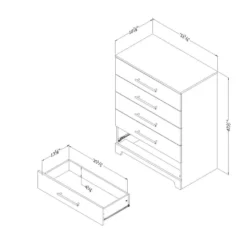 Commode 5 tiroirs - South Shore