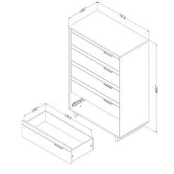 Commode 5 tiroirs - South Shore