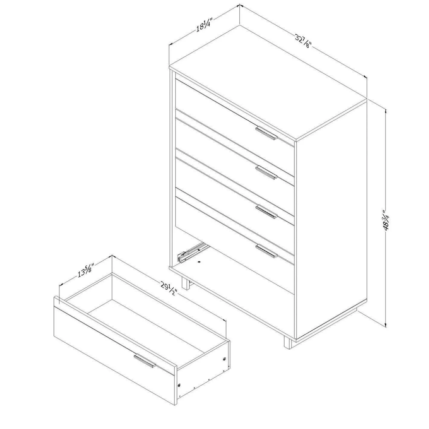 Commode 5 tiroirs - South Shore