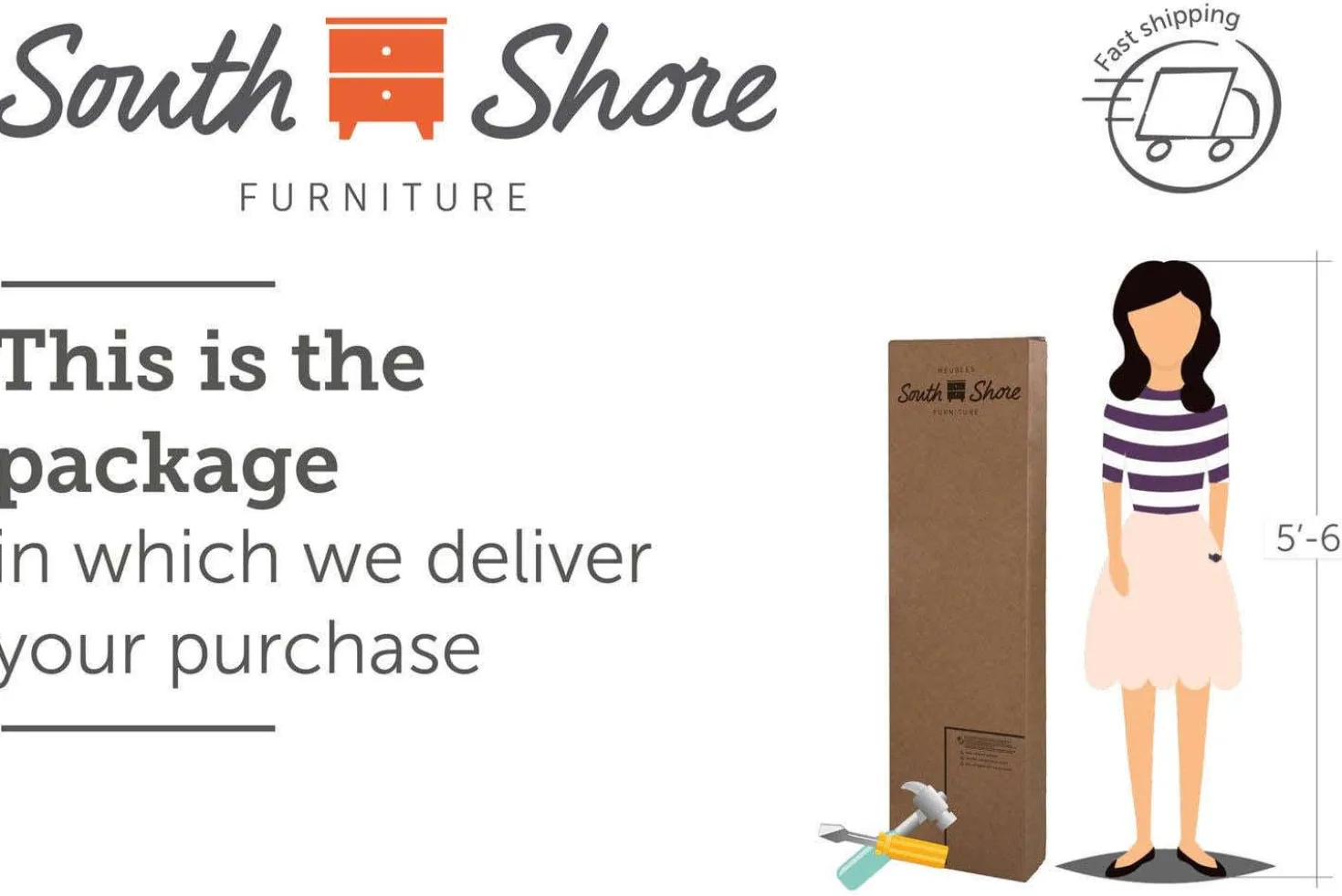 Commode 5 tiroirs - South Shore