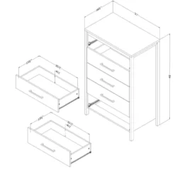 Commode 5 tiroirs - South Shore