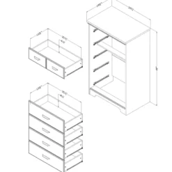 Commode 5 tiroirs - South Shore