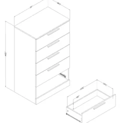 Commode 5 tiroirs - South Shore
