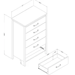 Commode 5 tiroirs - South Shore