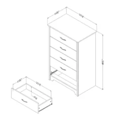 Commode 5 tiroirs - South Shore