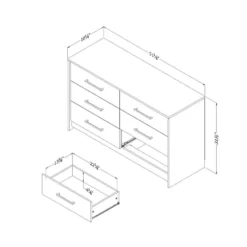 Commode 6 tiroirs - South Shore