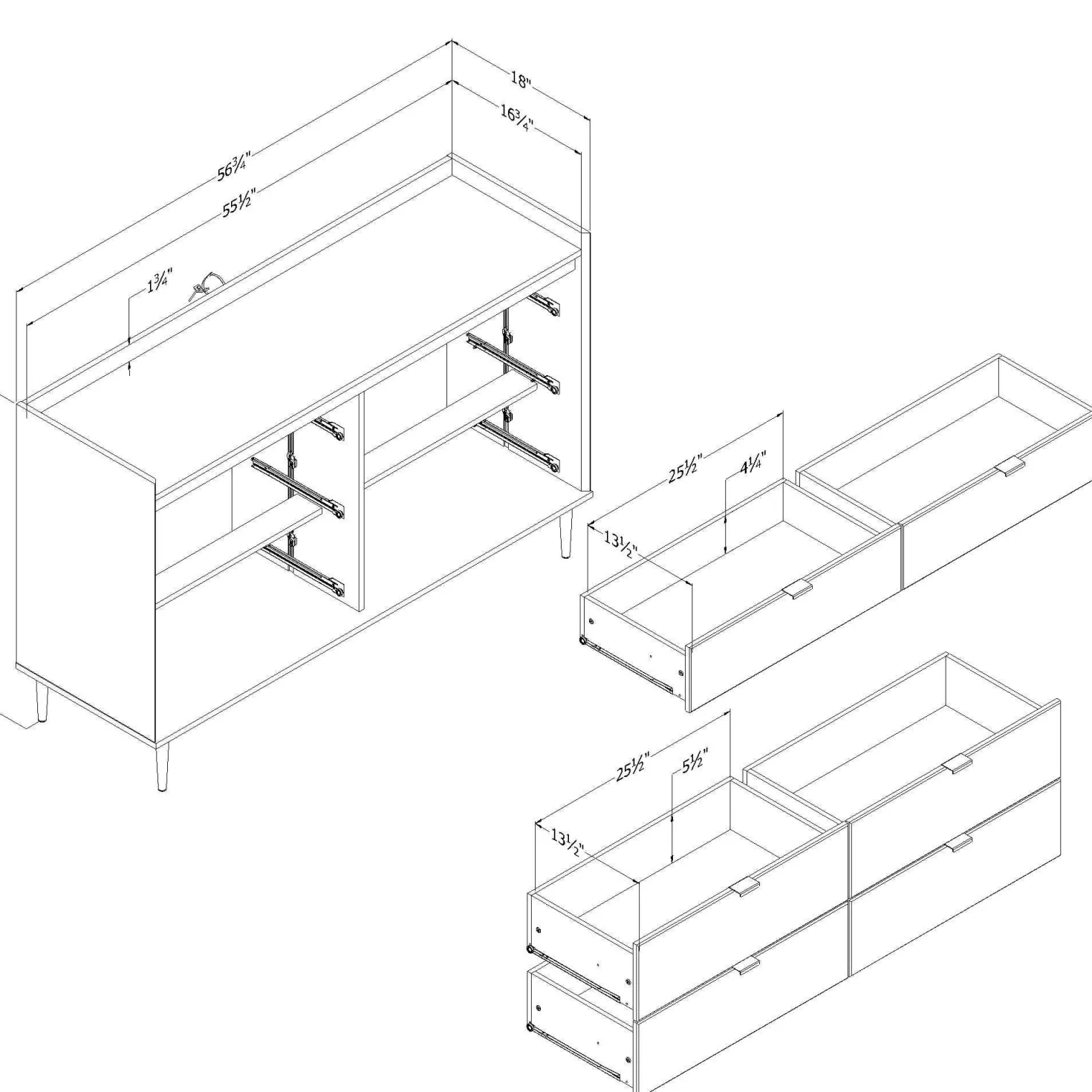 Commode 6 tiroirs - South Shore