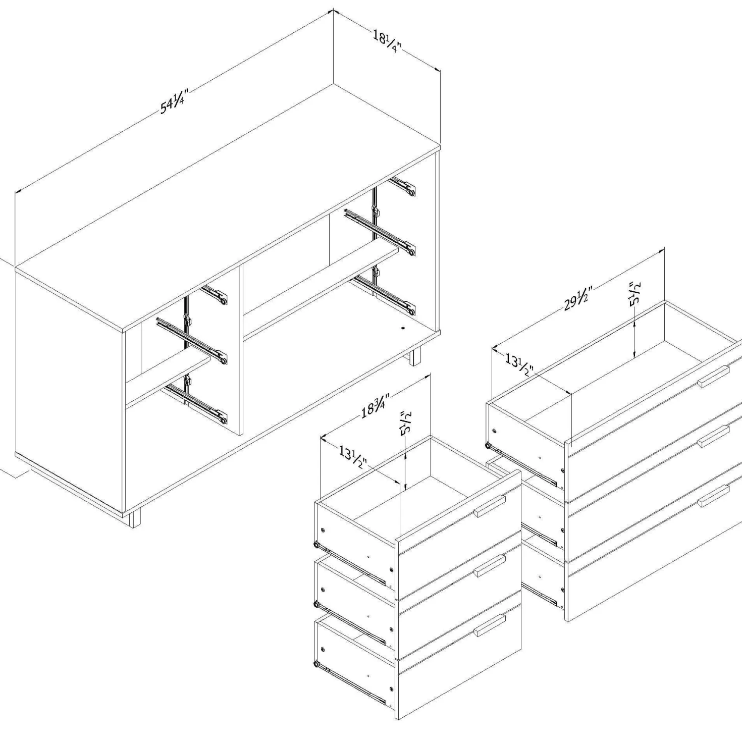 Commode 6 tiroirs - South Shore