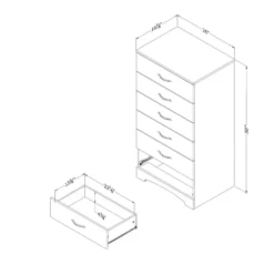 Commode 6 tiroirs - South Shore