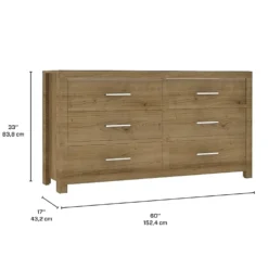 Commode 6 tiroirs - sésame