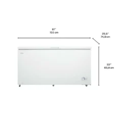DANBY Congélateur 14,5 pi3, Blanc, Horizontal, 61