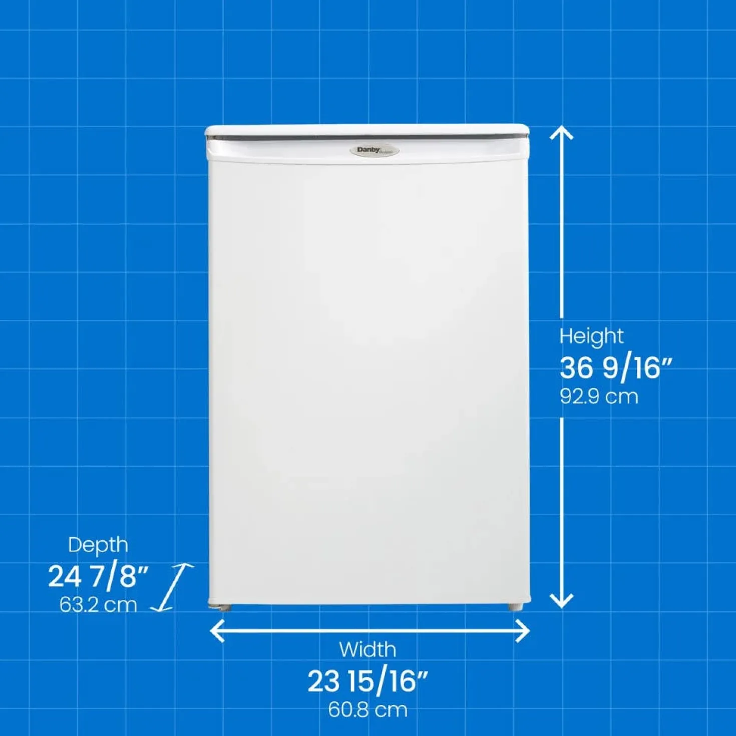 DANBY Congélateur 4,3 pi3, Blanc, Vertical, 24" - DUFM043A2WDD