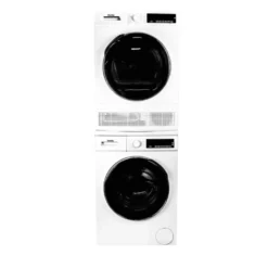 DANBY Ensemble laveuse sécheuse, Blanc, Chargement frontal