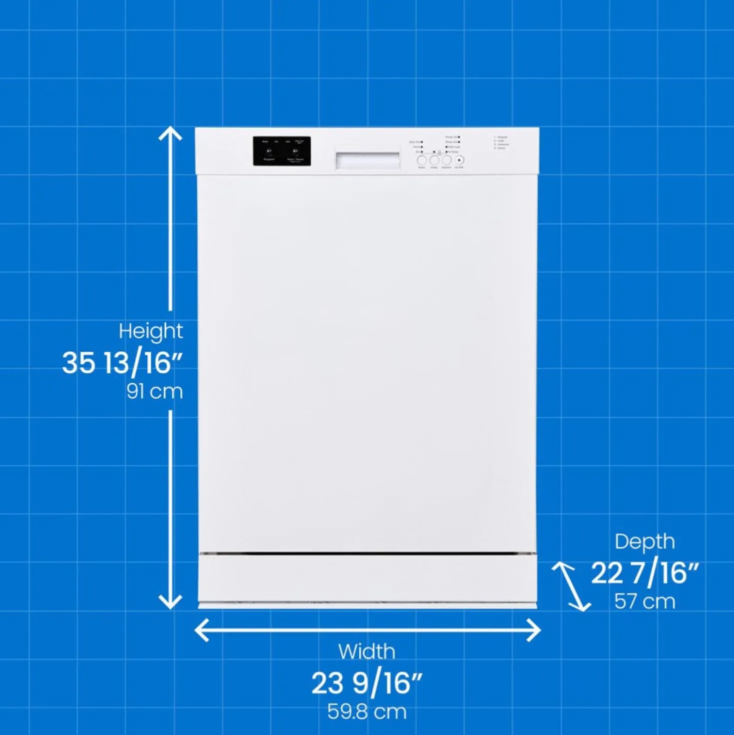DANBY Lave-vaisselle Encastré Blanc 24" 51dB - DDW2400EW