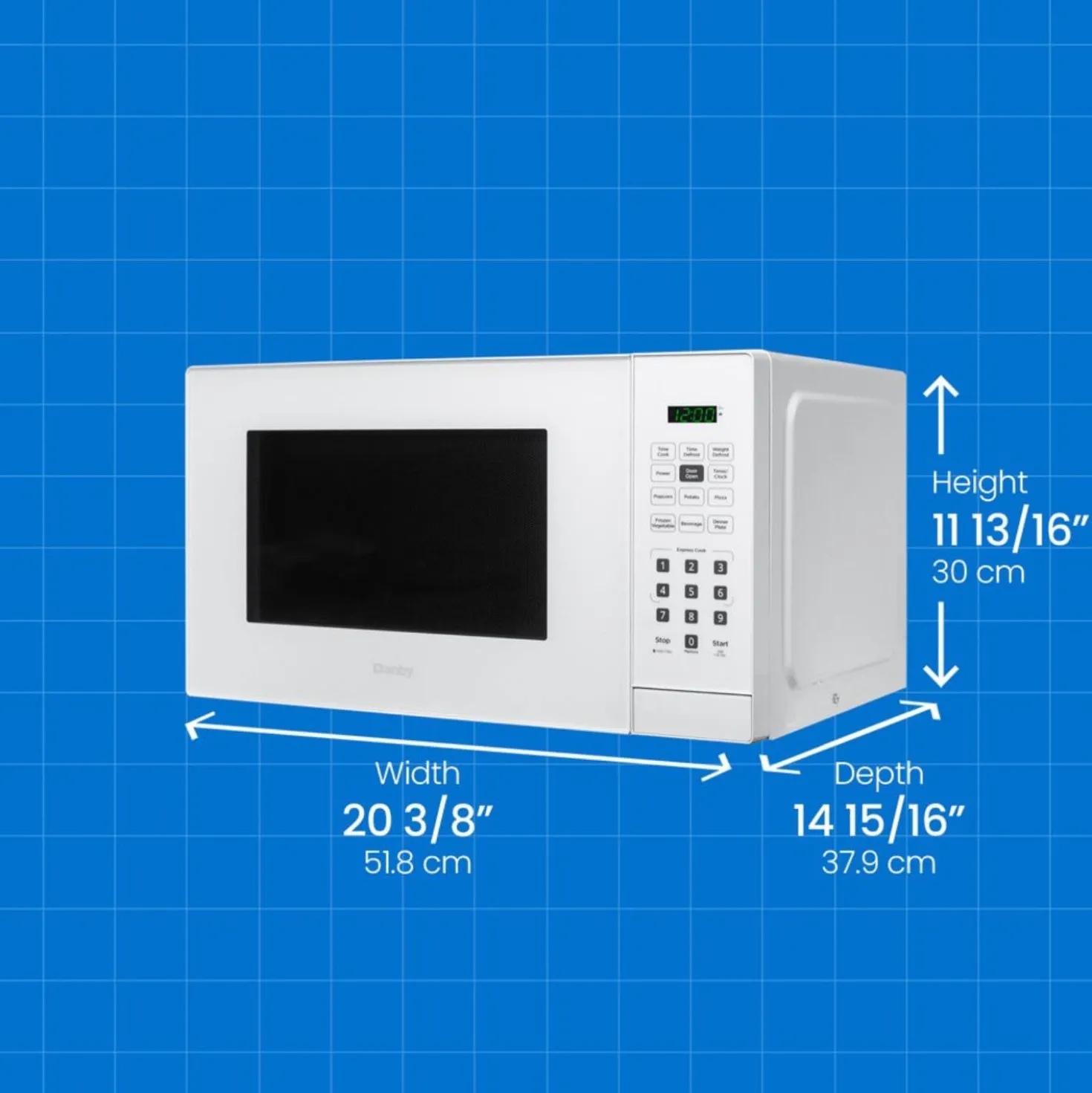 DANBY Micro-ondes Blanc 900 20" DBMW1121BWW