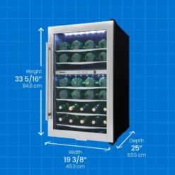 DANBY Refroidisseur à vin Inox 20