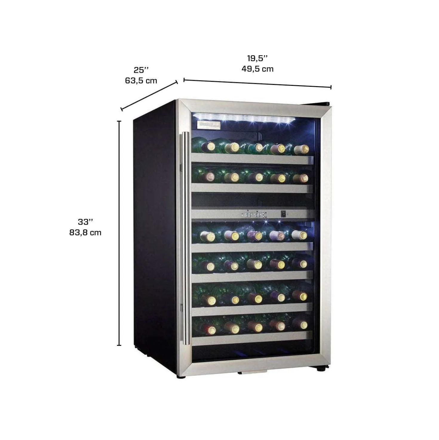 DANBY Refroidisseur à vin Inox 19.5" - DWC114BLSDD