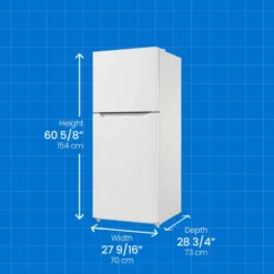DANBY Réfrigerateur 14,2 pi3 28 po Blanc Congélateur en haut - DFF142E1WDB