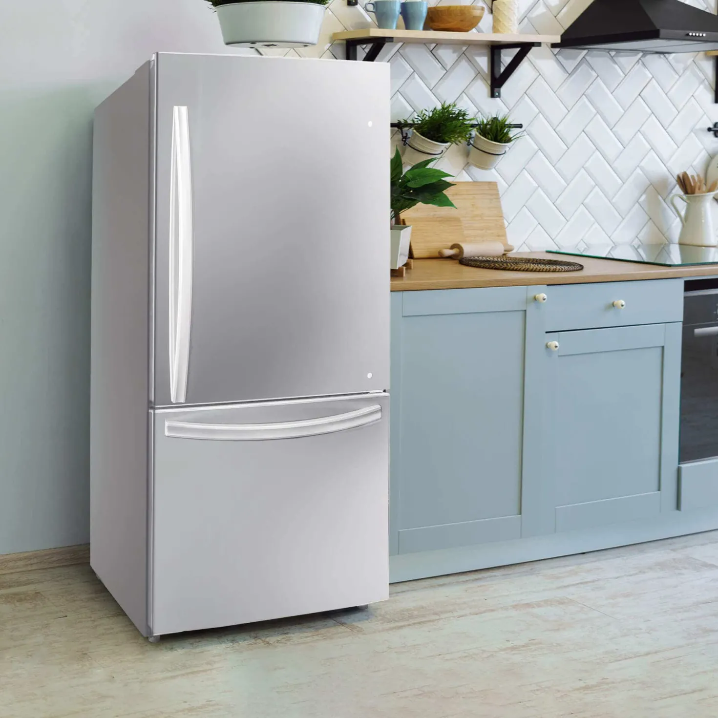 DANBY Réfrigerateur 18,7 pi3 30 po Inox Congélateur en bas - DBM187E1SSDB