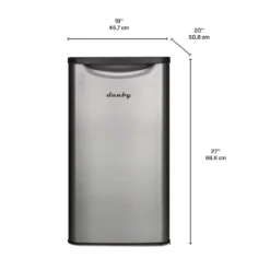 DANBY Réfrigérateur 3,3 pi3 Inox Compact - DAR033A6BSLD