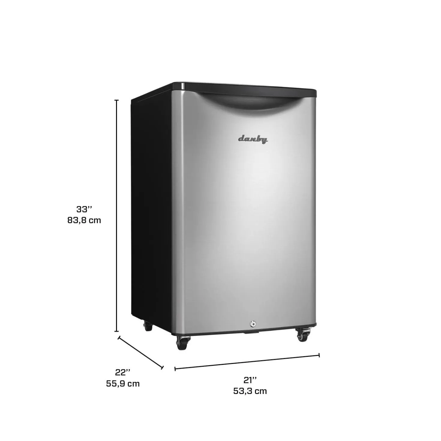 DANBY Réfrigérateur 4,4 pi3 Inox Compact - DAR044A6BSLD