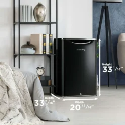 DANBY Réfrigérateur 4,3 pi3 Noir Compact - DAR044A6MDB