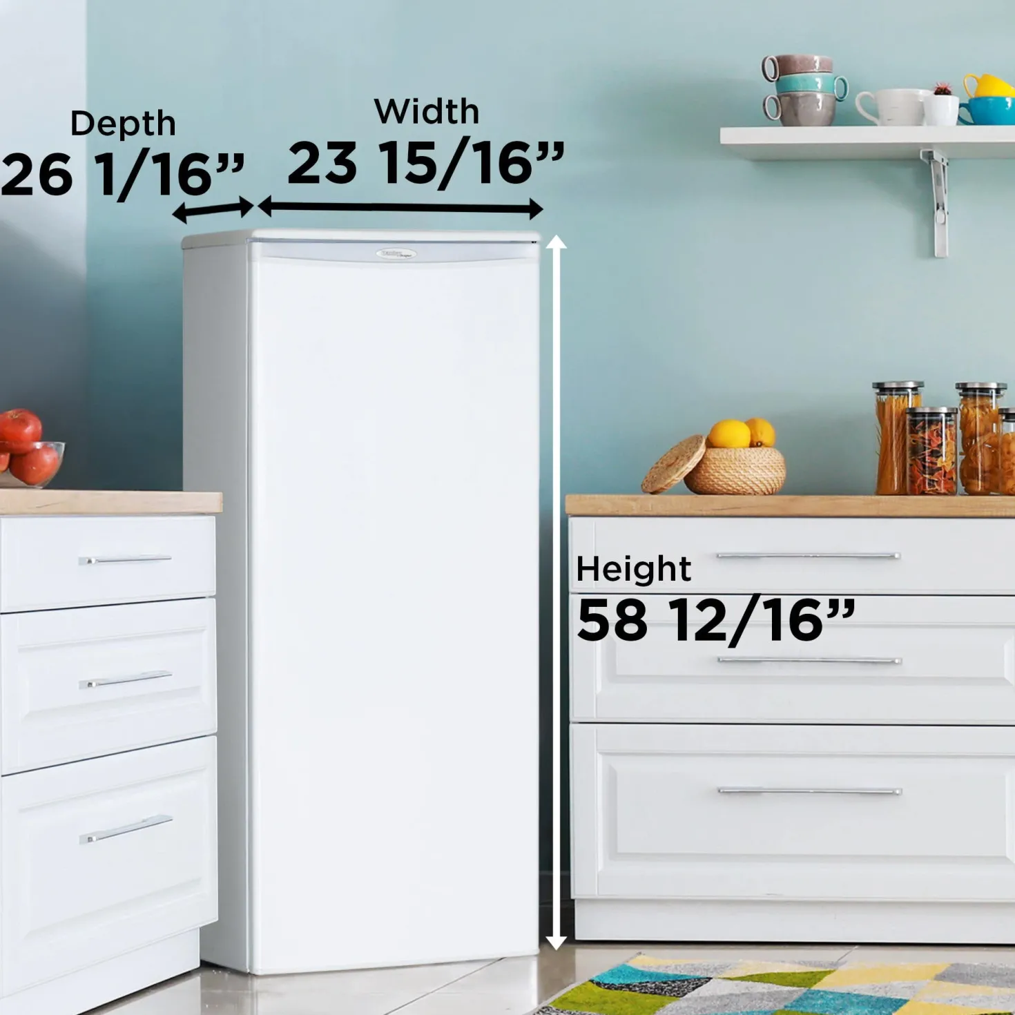 DANBY Réfrigérateur 11 pi3 24 po Blanc Tout réfrigérateur - DAR110A1WDD