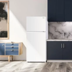 DANBY Réfrigérateur 18 pi3 28 po Blanc Congélateur en haut - DFF176B1WDB